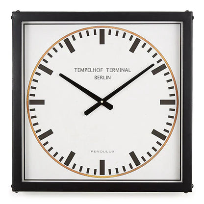 Pendulux Tempelhof Terminal Clock Black