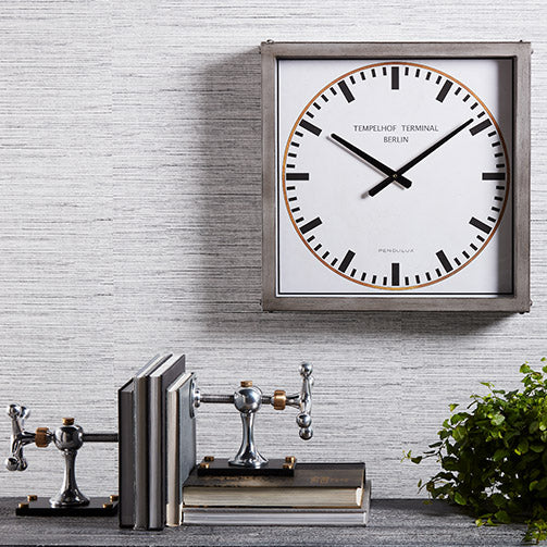 Pendulux Tempelhof Terminal Clock Grey