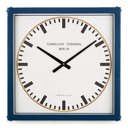 Pendulux Tempelhof Terminal Clock Blue