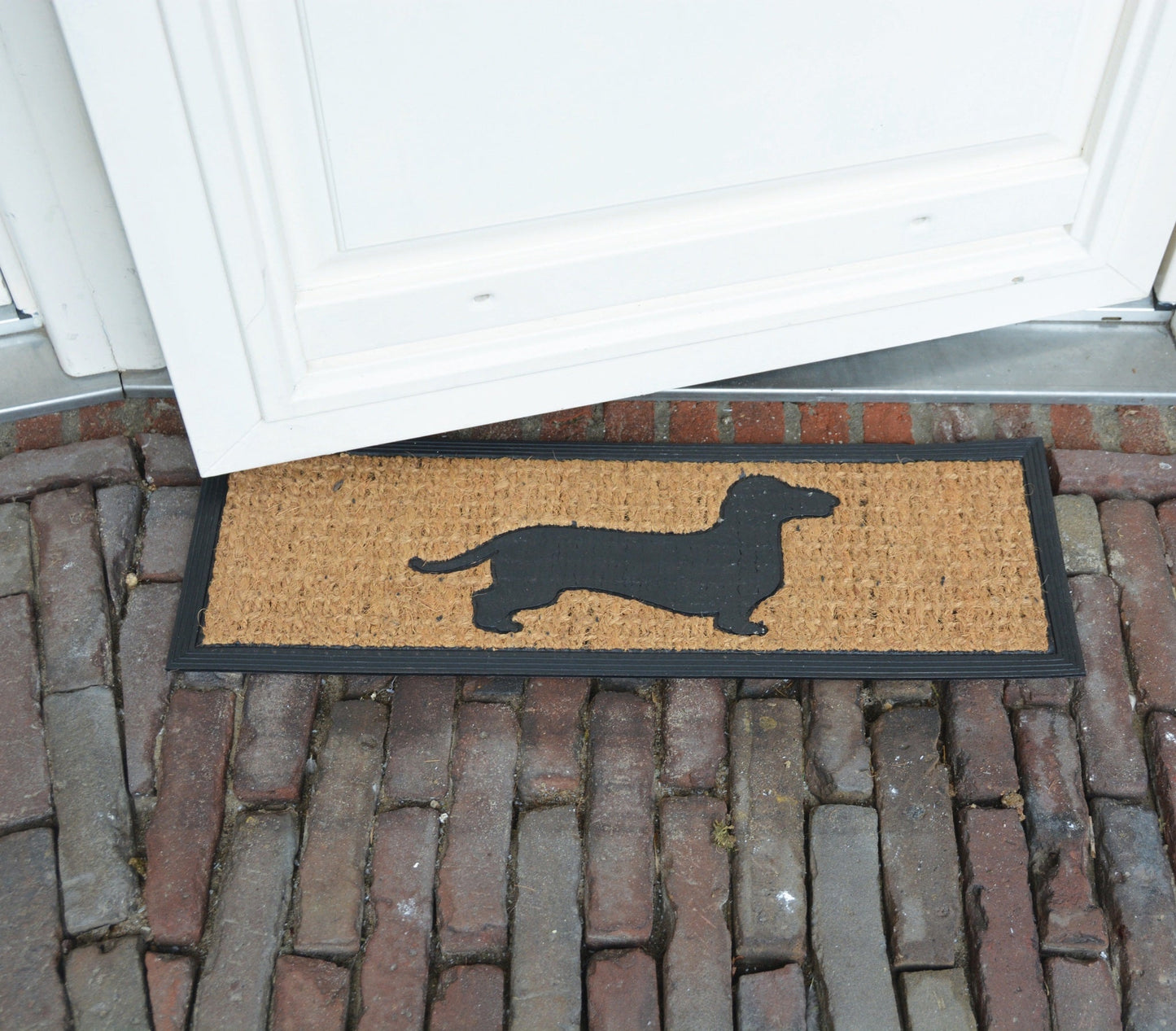 Rubber Doormat/Coir Dachshund