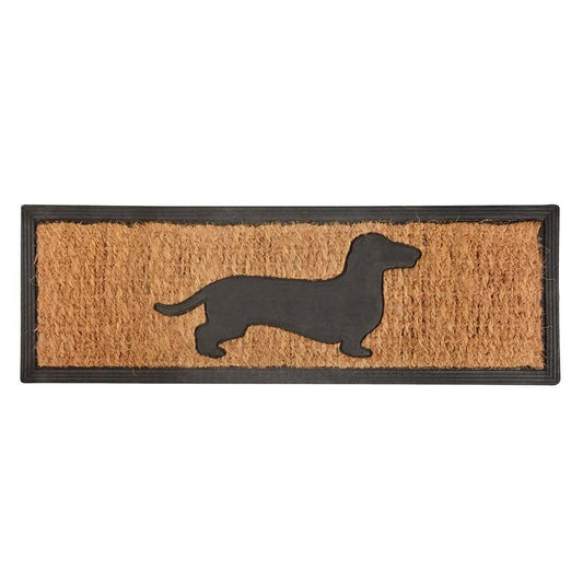 Rubber Doormat/Coir Dachshund