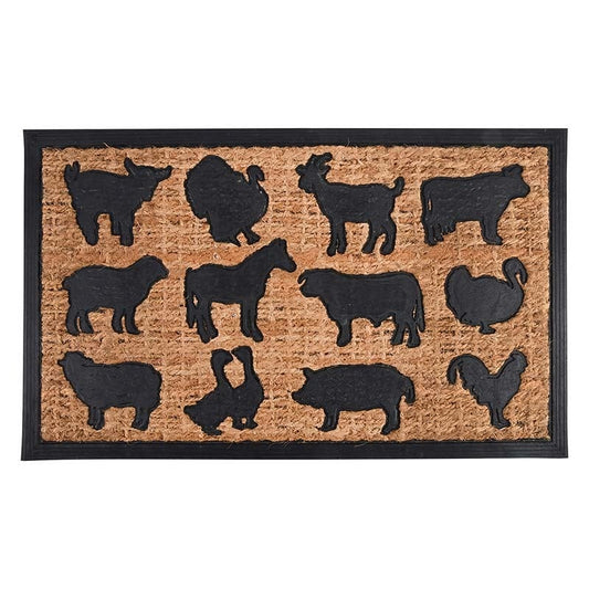 Paillasson Caoutchouc/Coir Animaux de la Ferme