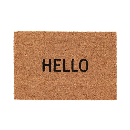 Doormat Coir Hello