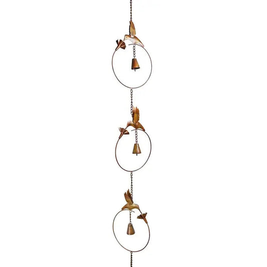 Flamed Hummingbird Rain Chain