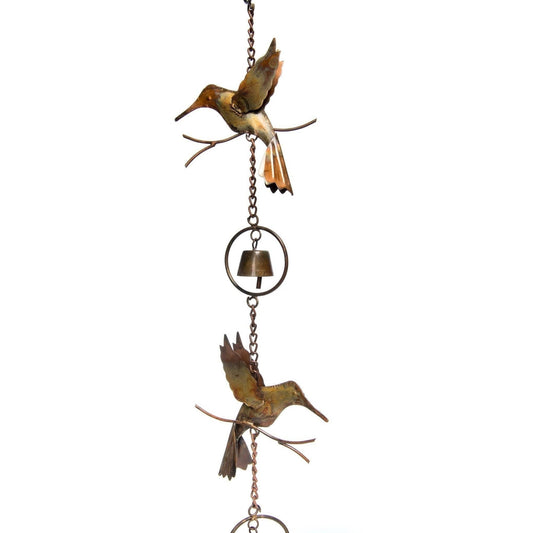 Flamed Hummingbirds and Bells