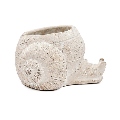 Sand and Cement Snail Planter, Small