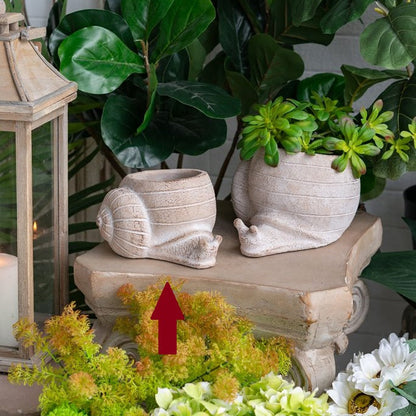 Sand and Cement Snail Planter, Small