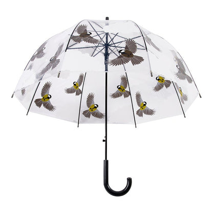 Parapluie Transparent 2 Faces Oiseaux