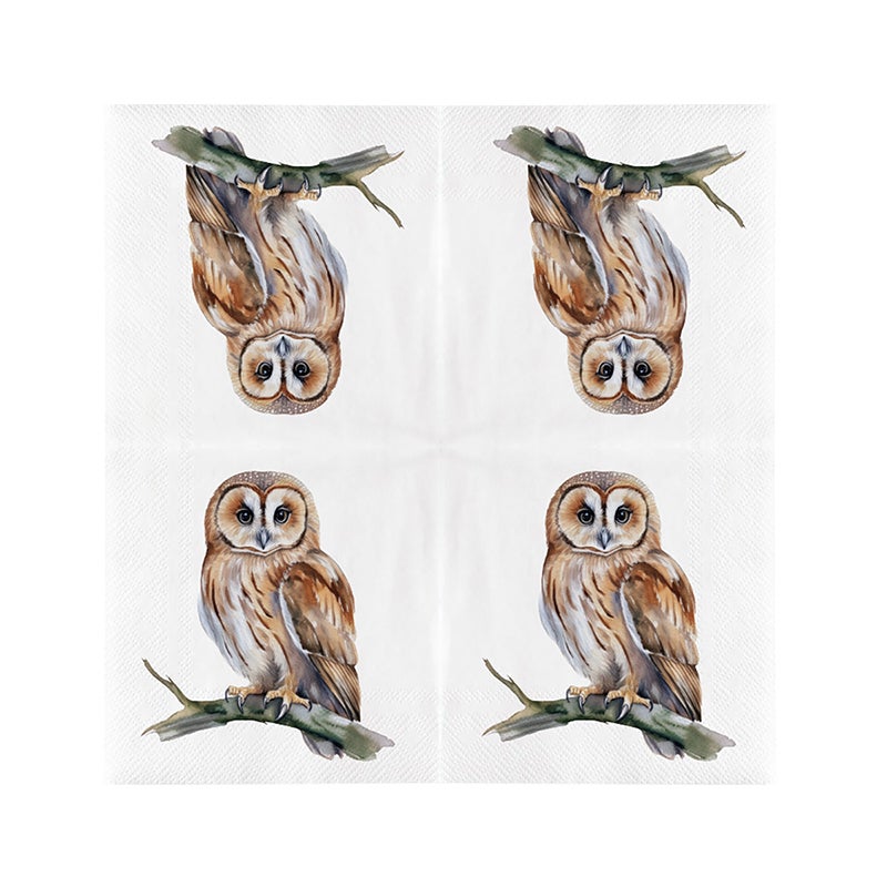 Paper Napkins Owl 33X33cm
