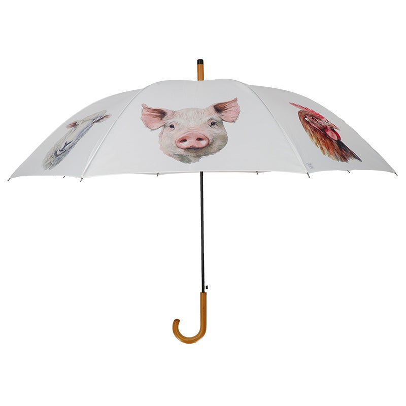 Umbrella Watercolour Farm Animals