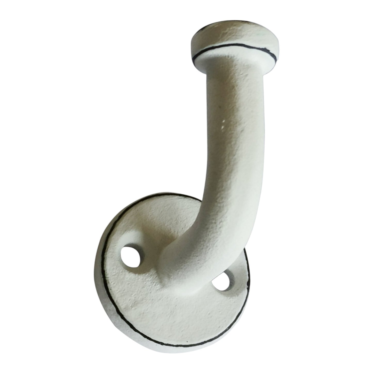 Minimalist Geometric Wall Hook, Distressed White