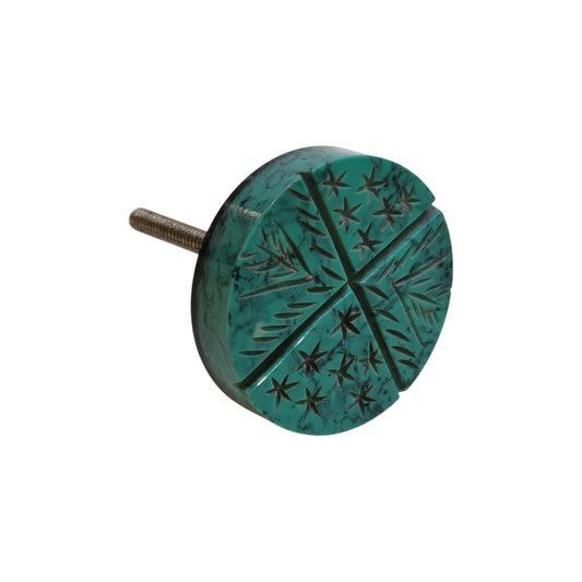 Resin Knob, Green