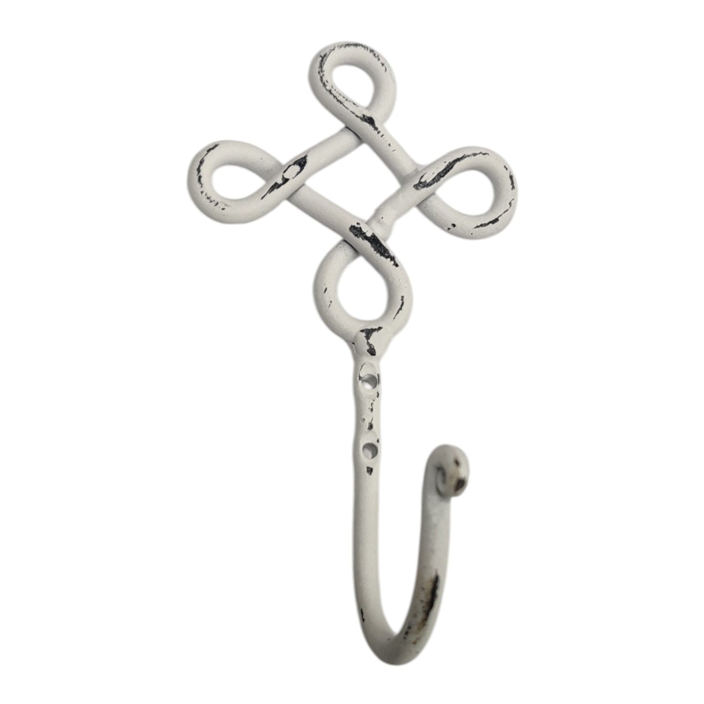 Single Hook, Iron, White Distress (VE-2507)