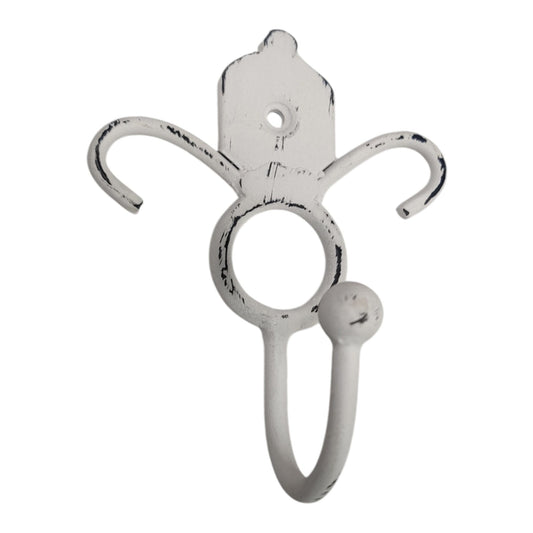 Single Hook, Iron, White Distress (VE-2508)