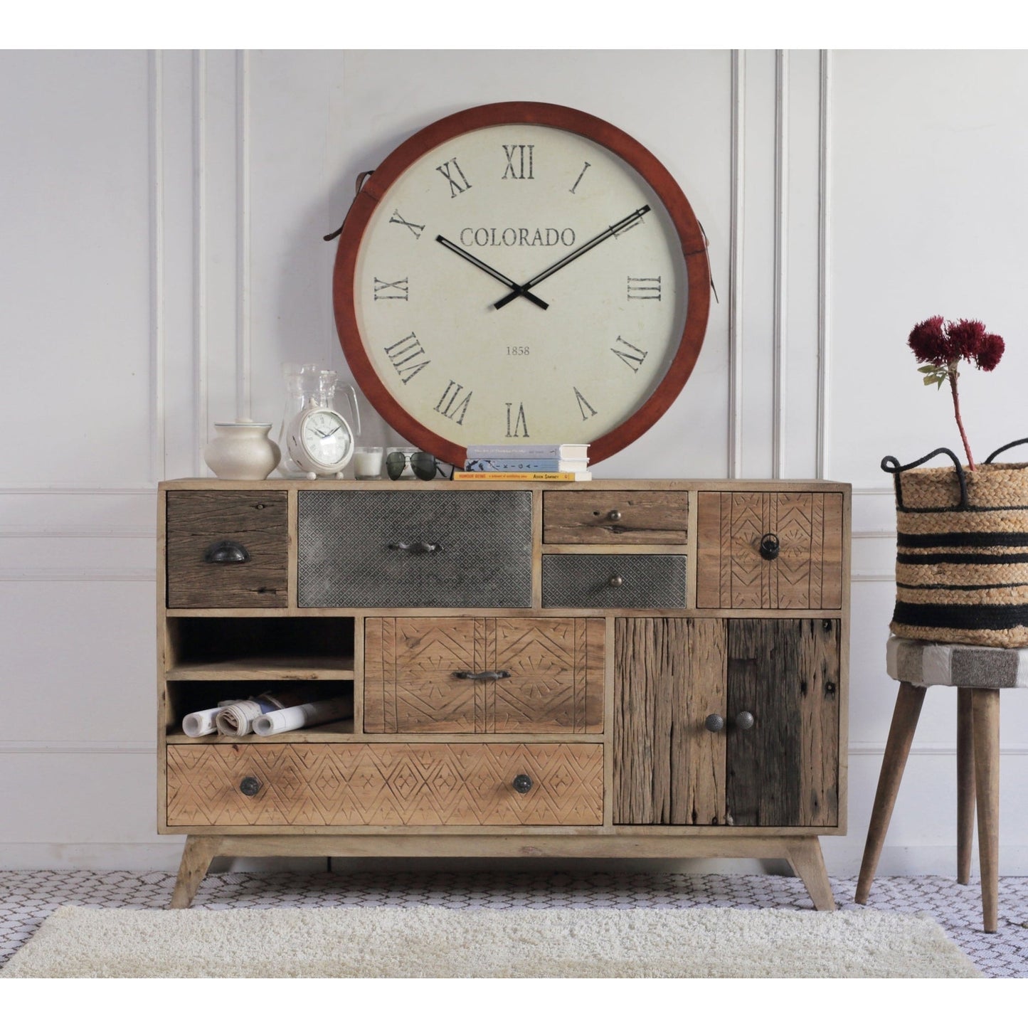 Mango Wood Multidrawer Chest