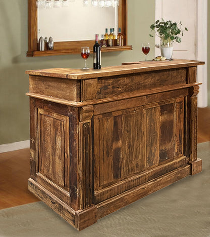 Rustic Mango Wooden Bar Counter