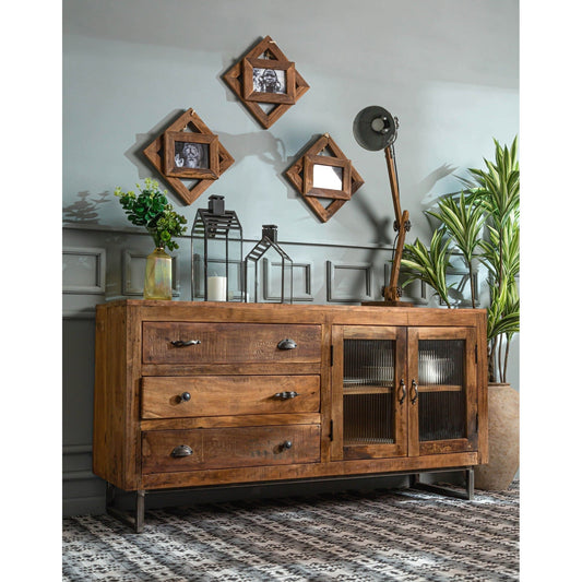 * 2024 Intro * Table de buffet en bois récupéré