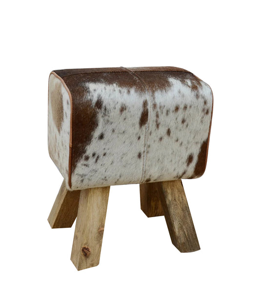 Billy Short Cowhide Stool (VV-395)