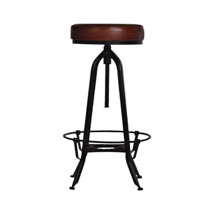 "Tabouret De Bar Industriel, Cuir"