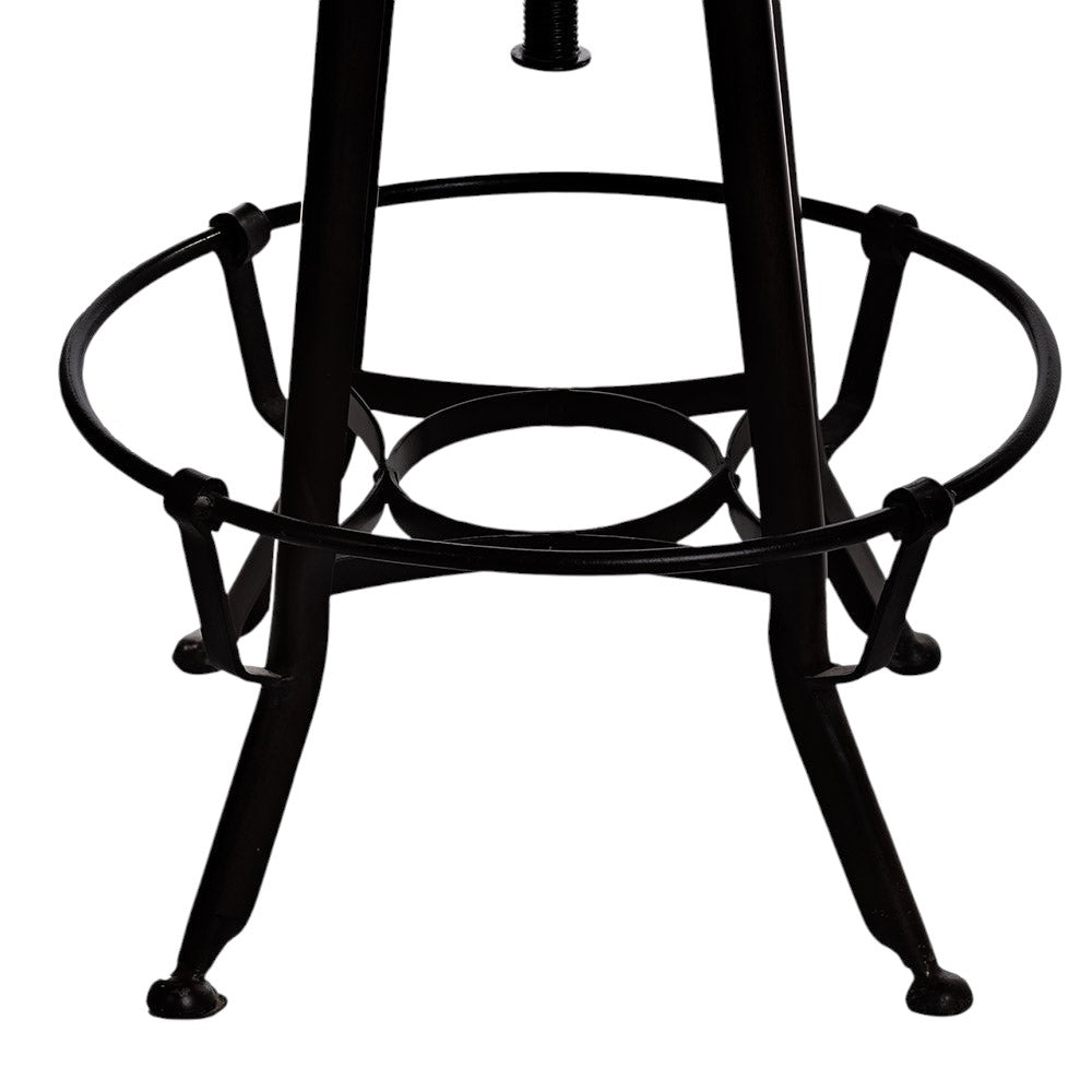 "Tabouret De Bar Industriel, Cuir"