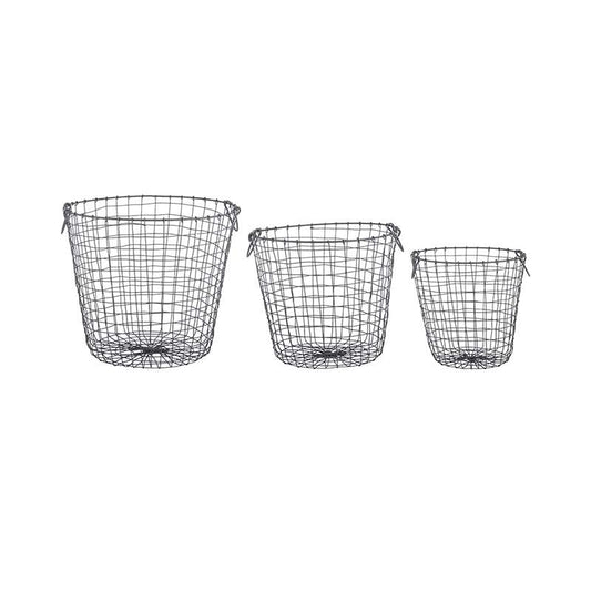 Wire Basket Round Set/3 L