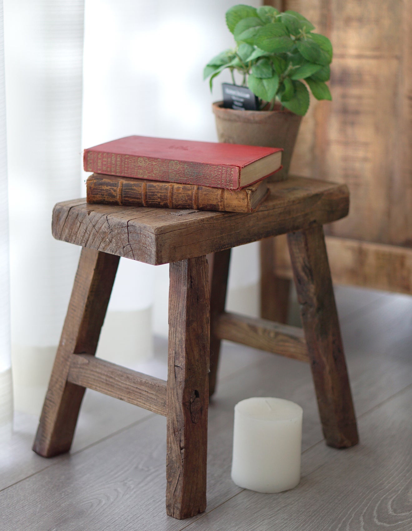 "Mini Tabouret Rect. Antique, M"