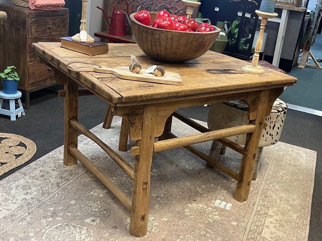 Wide Vintage Console Table Large