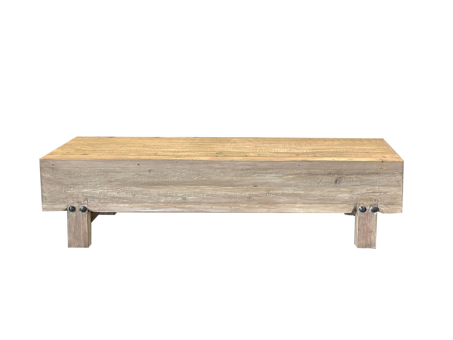 Banc en bois rond