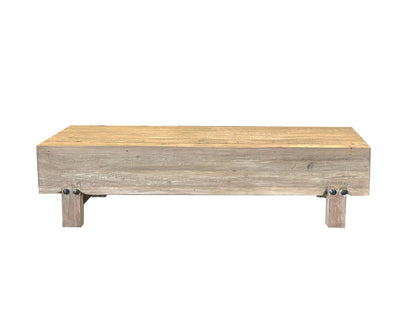 Banc en bois rond