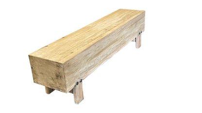 Banc en bois rond