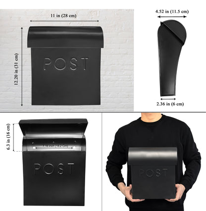 Vicki Euro Mailbox, Black