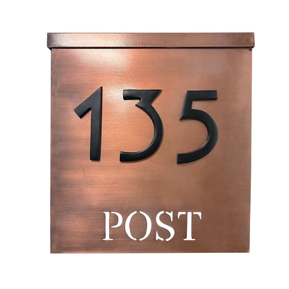 Numéro de maison magnétique en aluminium #9, numéros d'adresse en métal, 4 pouces, noir