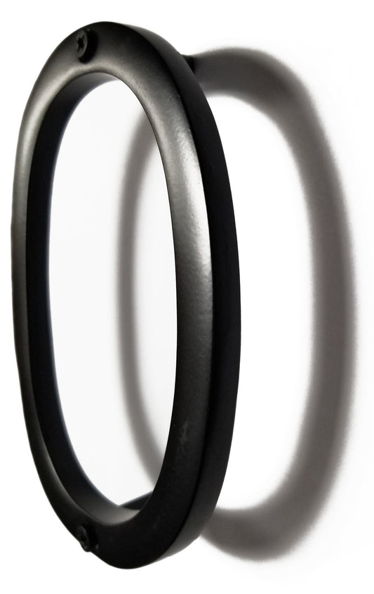 Numéro d'adresse de maison d'ombre à montage flottant, #0, noir, aluminium, 6 pouces