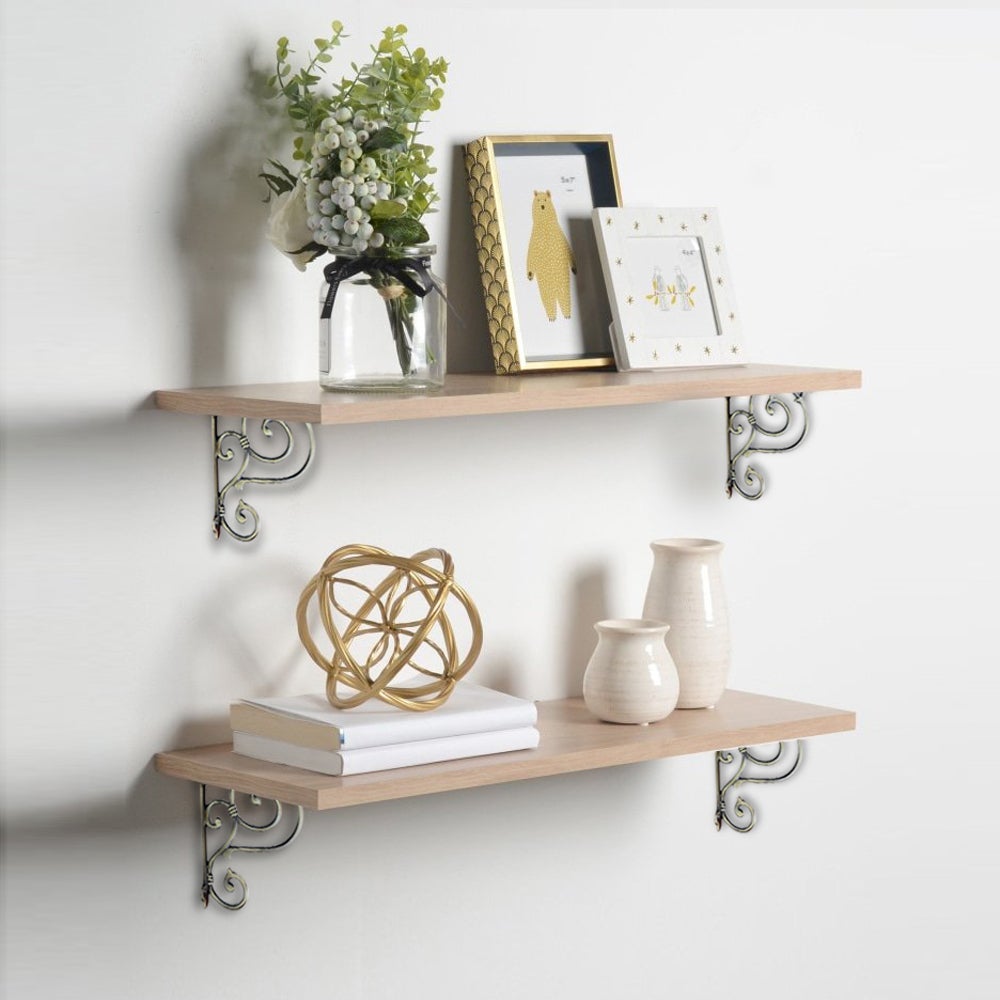 Shelf Bracket, Medium, Antique Brass