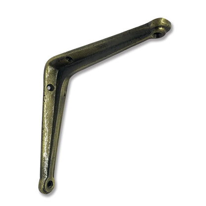 Support d'étagère industriel en fonte, supports robustes, laiton antique, 4,7 pouces