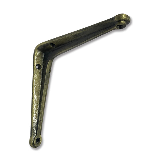 Support d'étagère industriel en fonte, supports robustes, laiton antique, 4,7 pouces