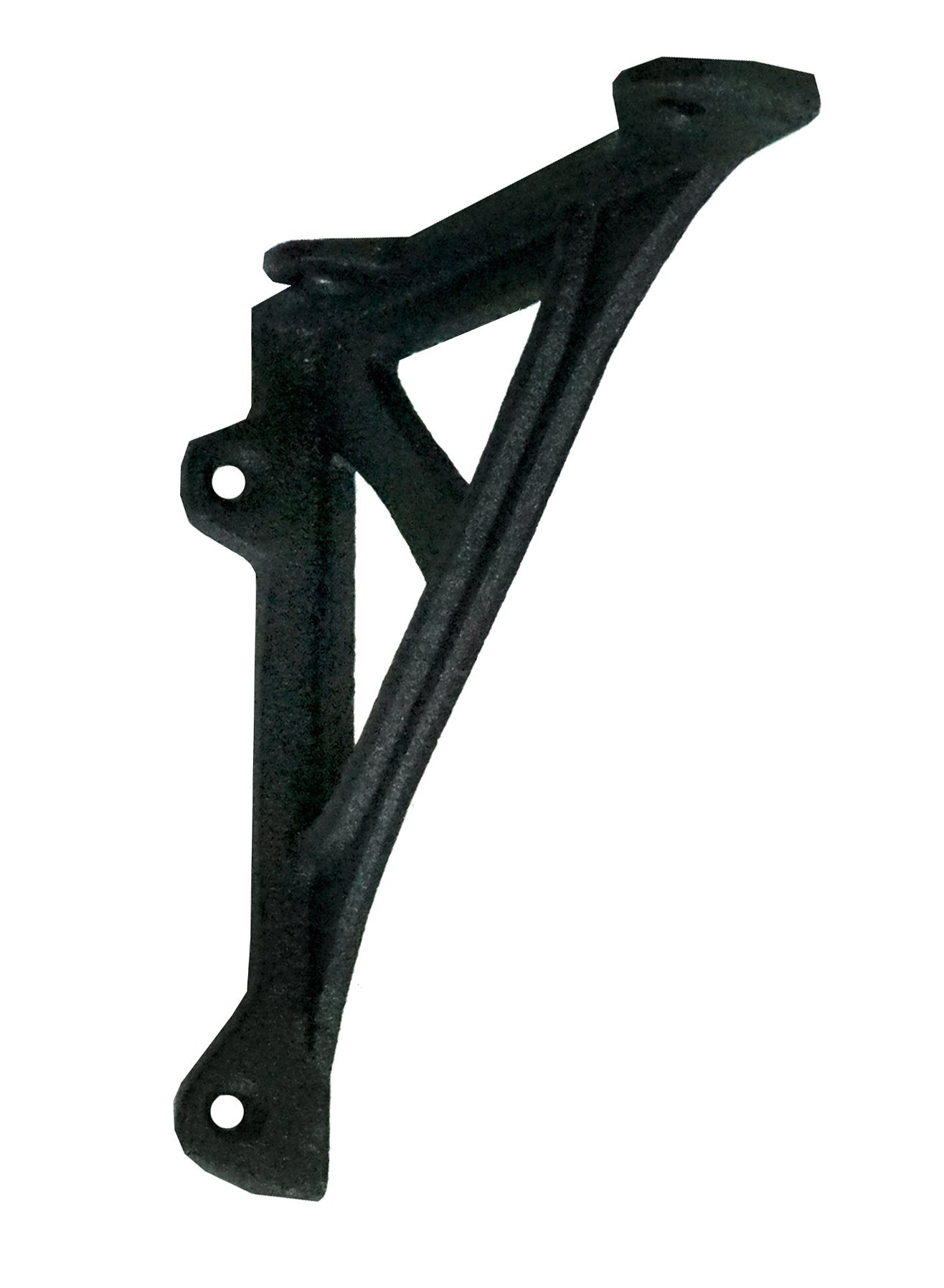 Support de montage pour étagère d'angle en fonte industrielle avec support supplémentaire, supports d'étagère noirs très résistants, 4,92 x 0,78 x 4,9 pouces,
