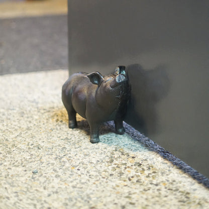 "Cochon En Fonte, Noir"