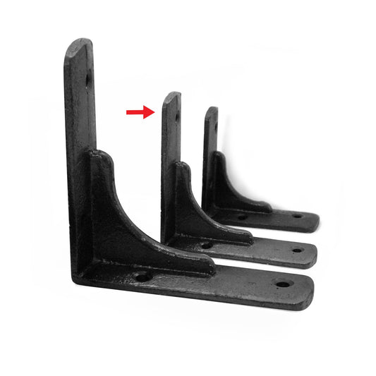 Support d'angle minimal, noir antique, moyen