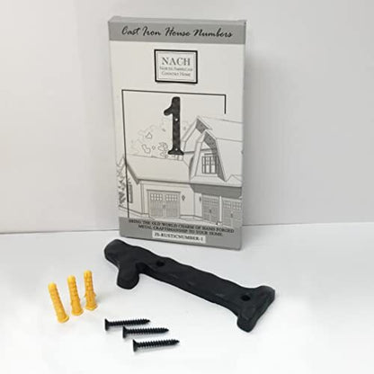 Cast iron number 4, 5.5 in (JS-RUSTICNUMBER-4)