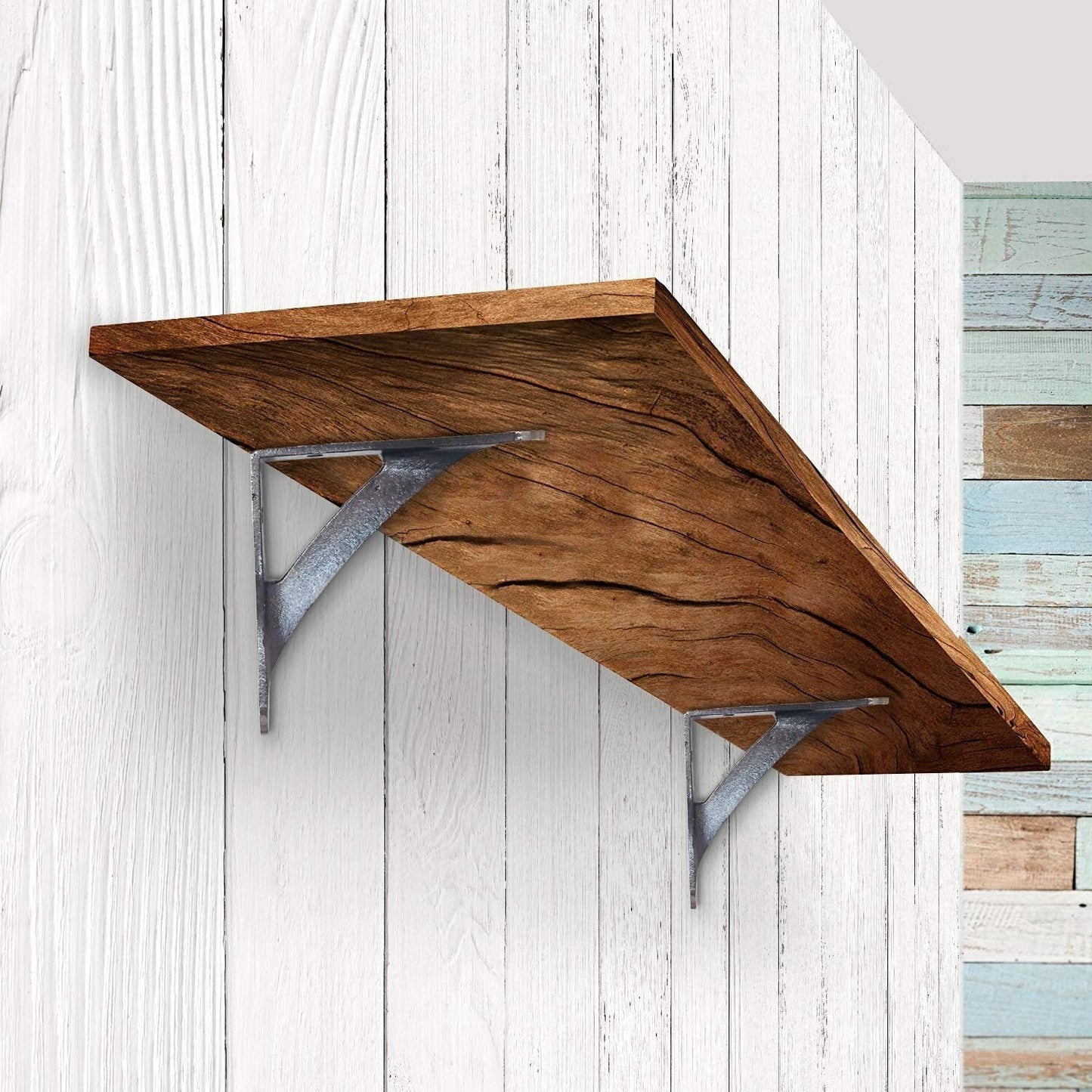 "Avant Support d'étagère en métal antique, petit, 5 x 5,5 po"