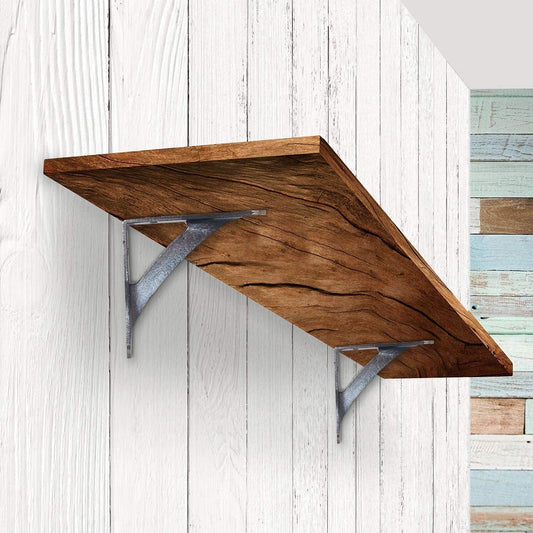 Avant Shelf Bracket, Antique Metal, Small, 5x5.5 in