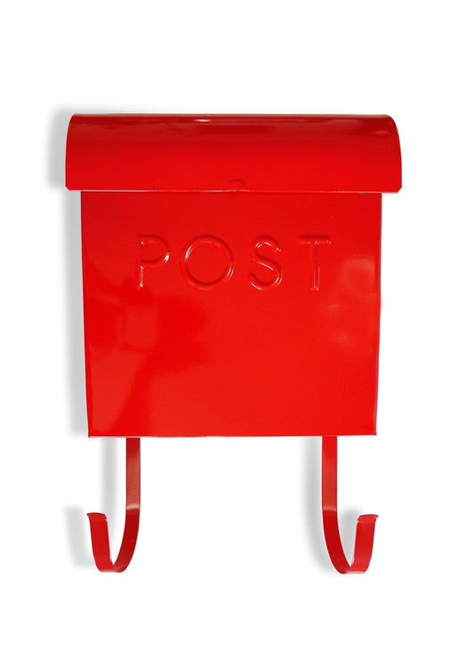 Boîte aux lettres Euro rouge avec POST