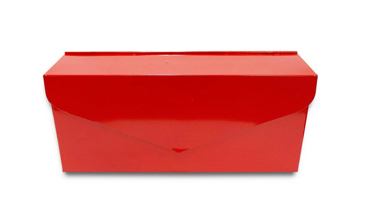 Boîte aux lettres enveloppe longue rouge