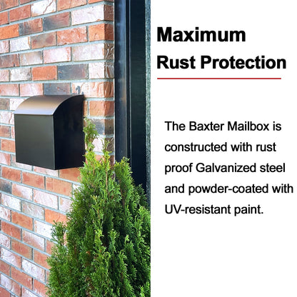 Baxter Mailbox Black