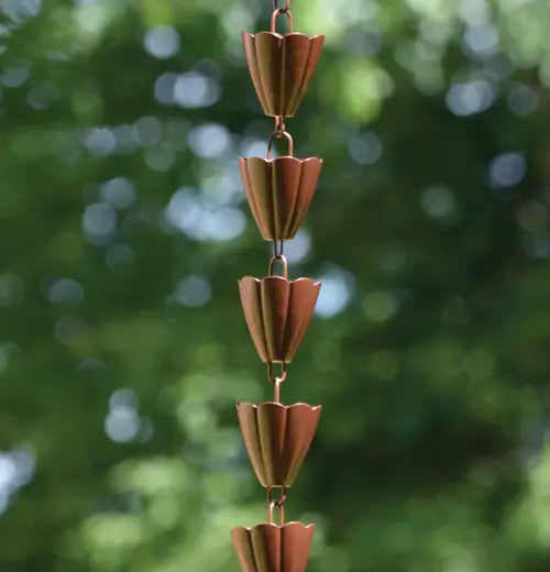 "Chaîne de pluie coupe festonnée 3X96, dernière chance"