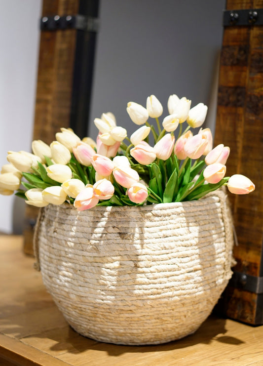 Rope Basket, Set of 2, Cornrope