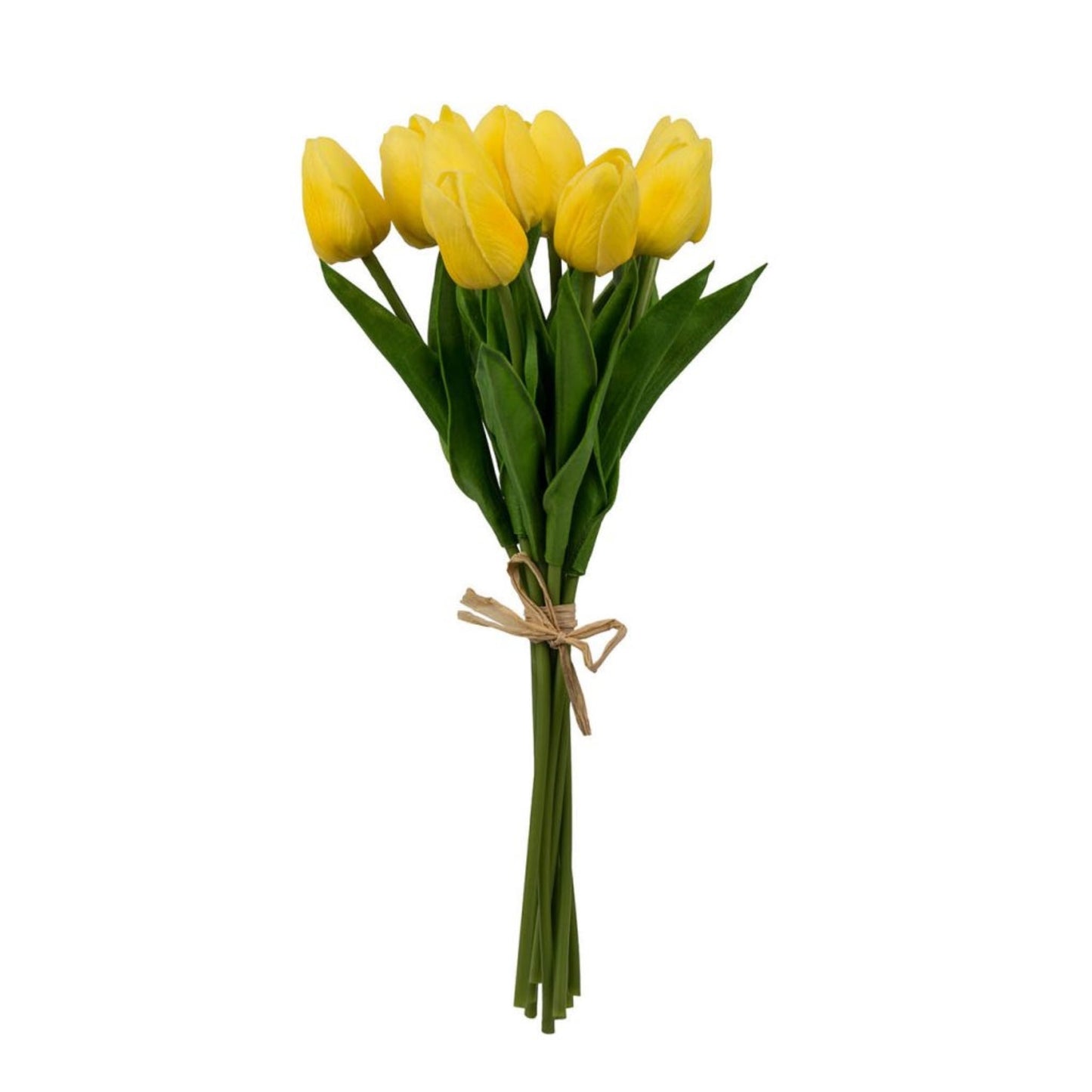 "Paquet de 9 tulipes artificielles, jaune"