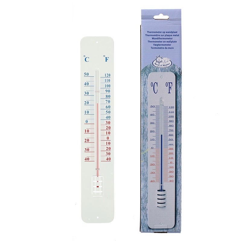 Thermometer On Wallplate 45cm