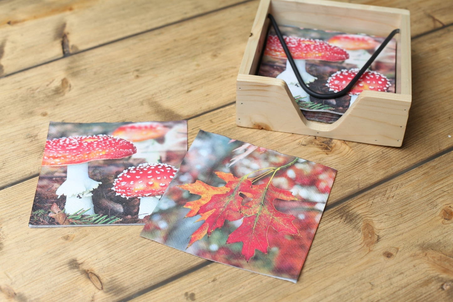 Paper Napkins Toadstool/Leaves
